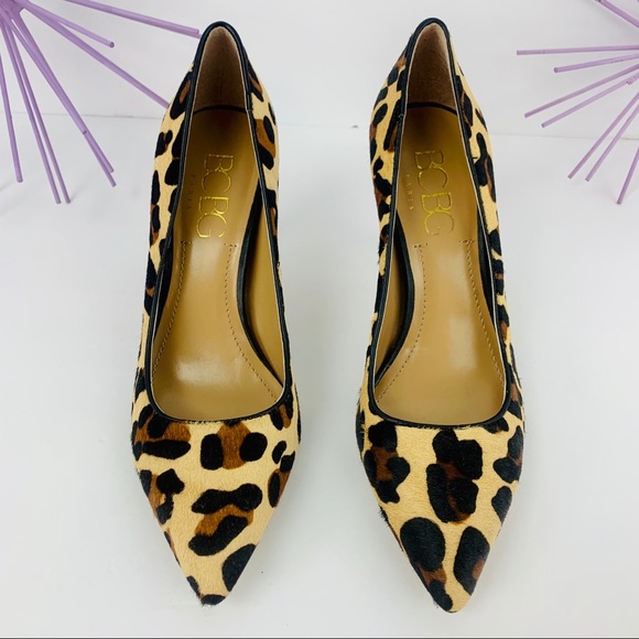 BCBG Paris/Cow Hair Animal Cheetah Cream Tan Black - Picture 3 of 8